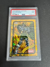 2025 Topps Chrome Marvel Sapphire Doctor Doom Gold Refractor /50 #148 PSA 9