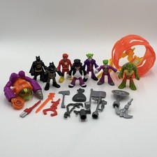 Imaginext DC Super Friends Figures, Vehicle Heroes  Villains Lot Batman, Flash