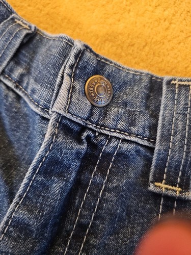 Pantaloncini jeans Lee anni 90 ragazzo nuovi con etichetta taglia 16R vintage denim - Foto 7 di 9