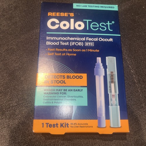 Reese's ColoTest Self At Home Testing 1 Minute Colon Cancer Screening exp 11/25