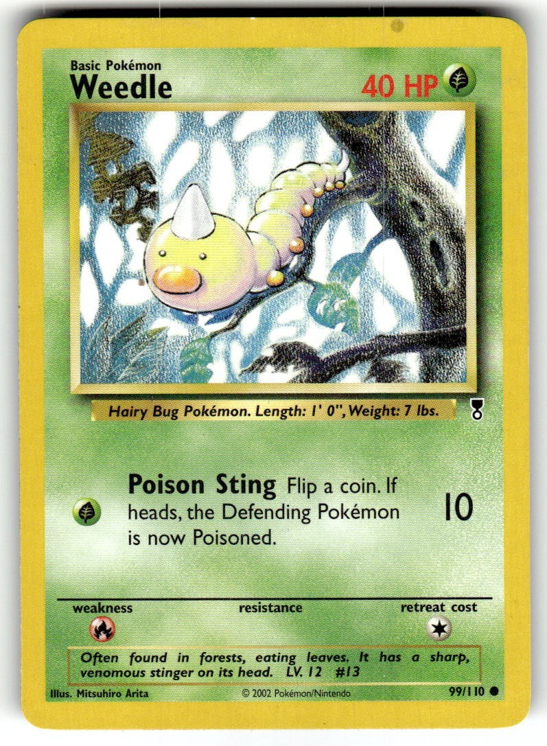 Weedle - Legendary Collection 99/110 2002 - WOTC - Pokémon TCG - NM