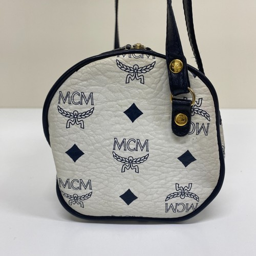 Auth MCM Crossbody Shoulder Bag Visetos White PVC E2869 Japan 230809 - Picture 5 of 24