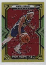 2021 Obsidian Electric Etch Red Yellow & Green Flood 87/99 Moses Moody #164 t2a