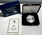 2013 W(West Point) American Eagle Silver Proof Coin in OGP with COA