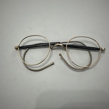 1/20-10 ALGHA GOLD PLATED ROUND SPECTACLE FRAMES VGC FOR AGE