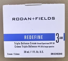 Rodan and Fields REDEFINE Step 3 AM Overnight Restorative Cream Triple Defence