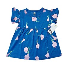 NWT Tea Collection Ruffle Sleeve Baby Dress Size 6m