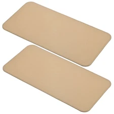 2PCS 12 x 6 Inch Leather Base Shaper Bag for Handbag & Tote & Purse [Beige]