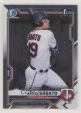 2021 Bowman Chrome Prospects Aaron Sabato #BCP-125 uk2