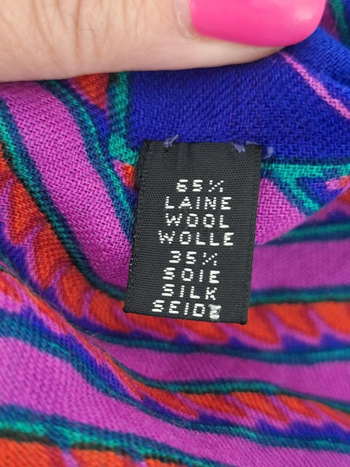 Bufanda de lana y seda multicolor Givenchy Foto 4 de 4