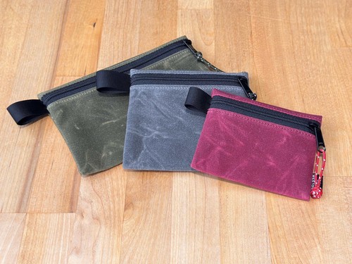 Durable Waxed Canvas Wallets & EDC Pouches for Hiking, Travel and Camping – Weat - Picture 7 of 19