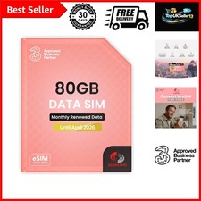 80GB Uncapped 5G Data SIM - Dual Network for Routers & Mobile Devices