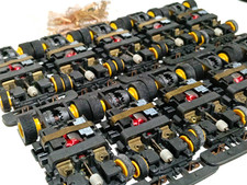 TYCO TCR 10 set yellow wheels chassis complete brand new /extra shoes MUST HAVE
