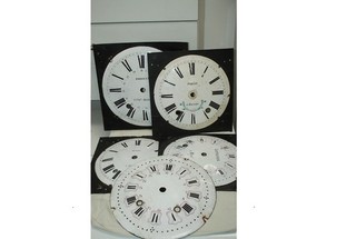 47Uy/ Vintage Mixed Lot Dials Comtoise Wall Clock From France. Circa 1880