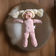 Vintage Long Yellow Hair Cabbage Patch Kids  Ready For A Pacifier