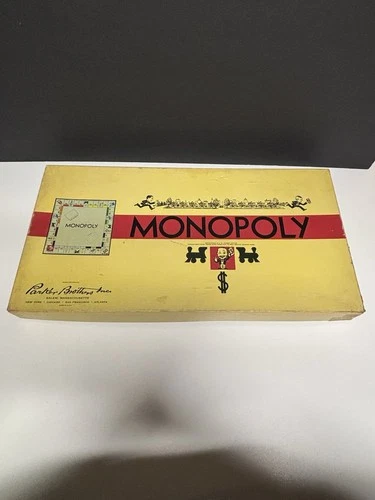 Vintage Collectible  Parker Brothers Monopoly Game In Box Complete
