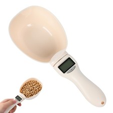 Digital Measuring Spoon Scale, Accurate Electronic 800 grams, Off-White