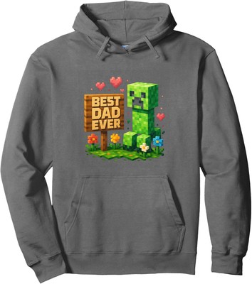 Dad Best Dad Ever Father's Day Video Game Pixel Unisex Hooded Sweatshirt