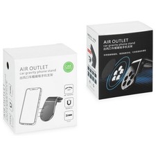 Supporto Auto Magnetico Smartphone Silver Per Vodafone Vf555 360 H1 H2 M1