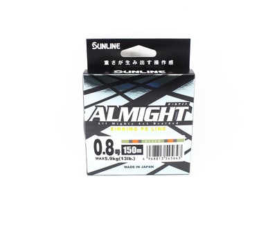 Sunline P.E Linie X4 Almight Sinking P.E 150m P.E 0.8 13lb Olive (5643)