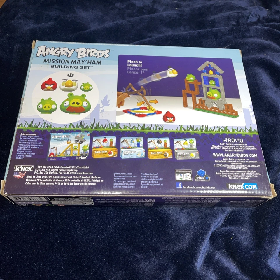 K'NEX Angry Birds Mission May'ham - 178 piezas - 72613 - Nuevo / Sellado - Raro Foto 2 de 4