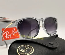 *New* RB4171 6592/T3 Erika Ray-Ban Polarized Sunglasses Grey Lenses Blue Frame