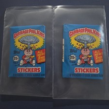 1985 Topps Garbage Pail Kids Seria 2, 2 nieotwarte, zapieczętowane opakowania wosku W idealnym stanie