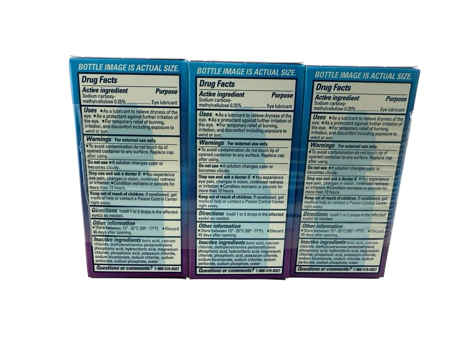 Gotas para ojos Thera Tears Dry Eye Relief 15 ml (paquete de 3)- ¡¡Exp 09/2026!! Nuevo 🔥🔥 Foto 3 de 4