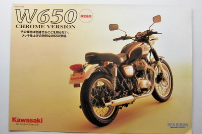 Kawasaki W 650 Chrom Twin Original Japan Prospekt Brochure Folder 2003 japanisch