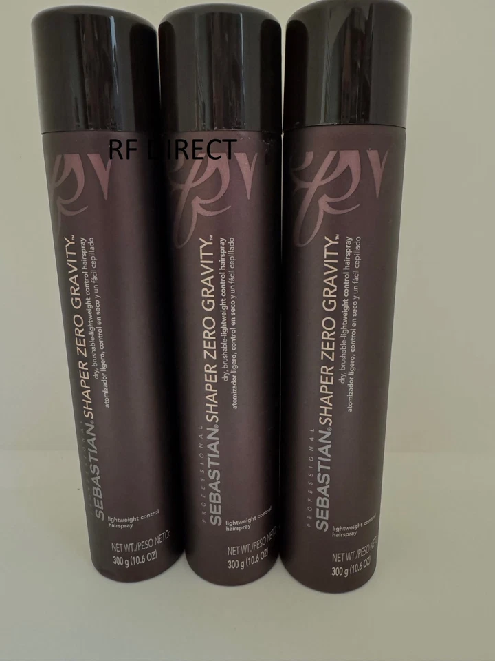 Spray para el cabello Sebastian 10,6 oz (re-formador, gravedad cero, modelador feroz) paquete de 3 nuevo Foto 3 de 3