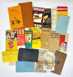 Lot 21 Antique Vintage Farm Agriculture Notebooks & Ephemera Pieces 1910 1978