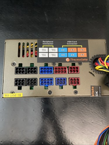 Area-51 7500 Thermaltake Toughpower Power Supply 1200W PSU Modular SLI W0133RU - Afbeelding 8 van 17