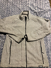 adidas TERREX ClimaWarm Men's Gray Full-Zip Fleece Jacket XL Stand-Up