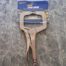 IRWIN VISE-GRIP 11R Locking C-Clamp 11in Metal Jaw, Gray, 1-Piece