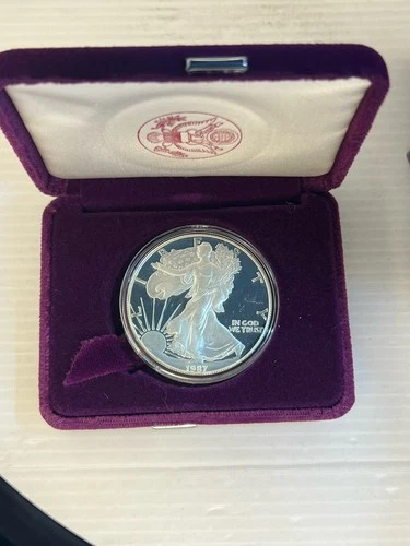 1987S Impaired Proof American Eagle With Original Mint Packaging - San Francisco