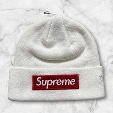 Supreme Beanie - New Era Box Logo - Weiß