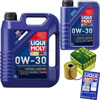 Inspektionspaket 6L Liqui Moly Synthoil Longtime Plus 0W-30 FüR Volvo V70 II 2.4