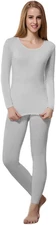 Thermal Underwear Women Ultra-Soft Set Base Layer Top & Bottom Long Johns with F