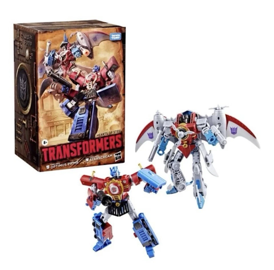 Transformers 2025 Hasbro Hearts Of Steel Timelines OPTIMUS PRIME & STARSCREAM 8+ - Image 4 of 4