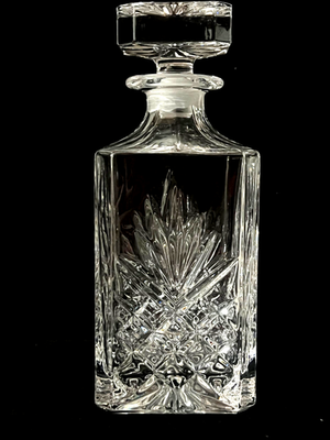 Vintage MCM Heavy Lead Crystal Decanter with Stopper MINT | eBay