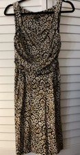 Ann Taylor Women's Sleeveless Dress Leopard Animal Print Size 8