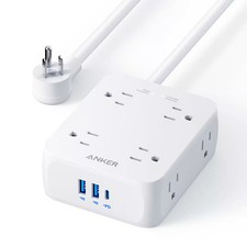 Anker - 341 USB Power Strip - White