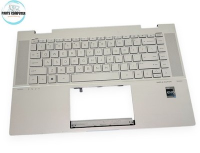 N09669-001 - US Palmrest Keyboard Natural Silver for HP ENVY 15-EW 15-EY Grade A