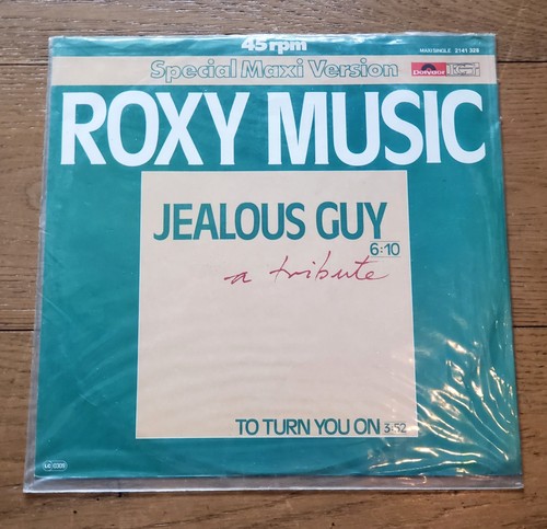 ROXY MUSIC--Jealous Guy (A Tribute) b/w To Turn You On--Import 12" Single - Picture 3 of 3
