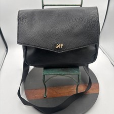 Freshly Picked Black Vegan Leather Crossbody Fanny Belt Bag Travel EUC Card Slot