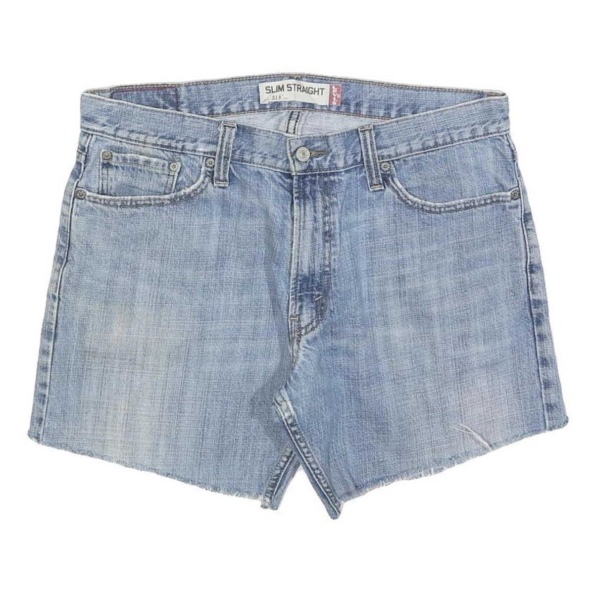 Pantaloncini Donna Levi's Denim Blu: Vita Media, Lunghezza Media, Taglia 2 - Nuovi Con Etichetta