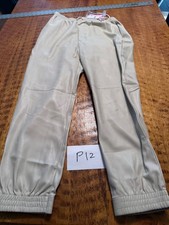 Anthropologie Sanctuary cream Faux Leather/POLY Pants Size L NEW P12