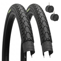 2 Reifen 28 X 1,50 700 X 38C Schwarz Citybike Trekking + Luftkammern