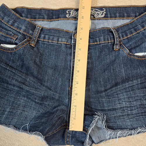 Distressed Cut Off Denim Jeans Shorts Size 8 Blue Faded Glory Booty Short Frayed - Picture 6 of 9