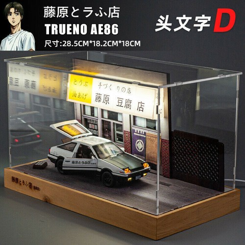 Model AE86 Car Alloy Initial D Fujiwara Tofu Shop Scene Model Gift Ornaments - Picture 11 of 21